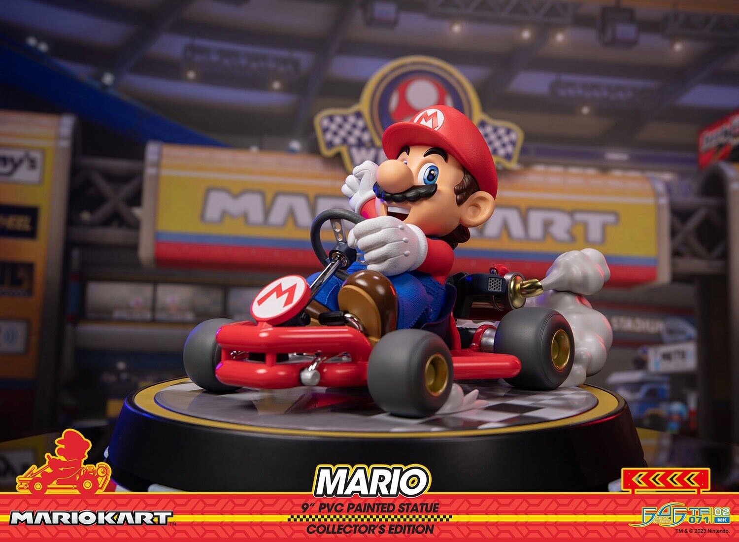 Mario Kart Statue Pvc Mario Collector Edition 22cm F4f Preco Septembre 2023 Comix Bazar 